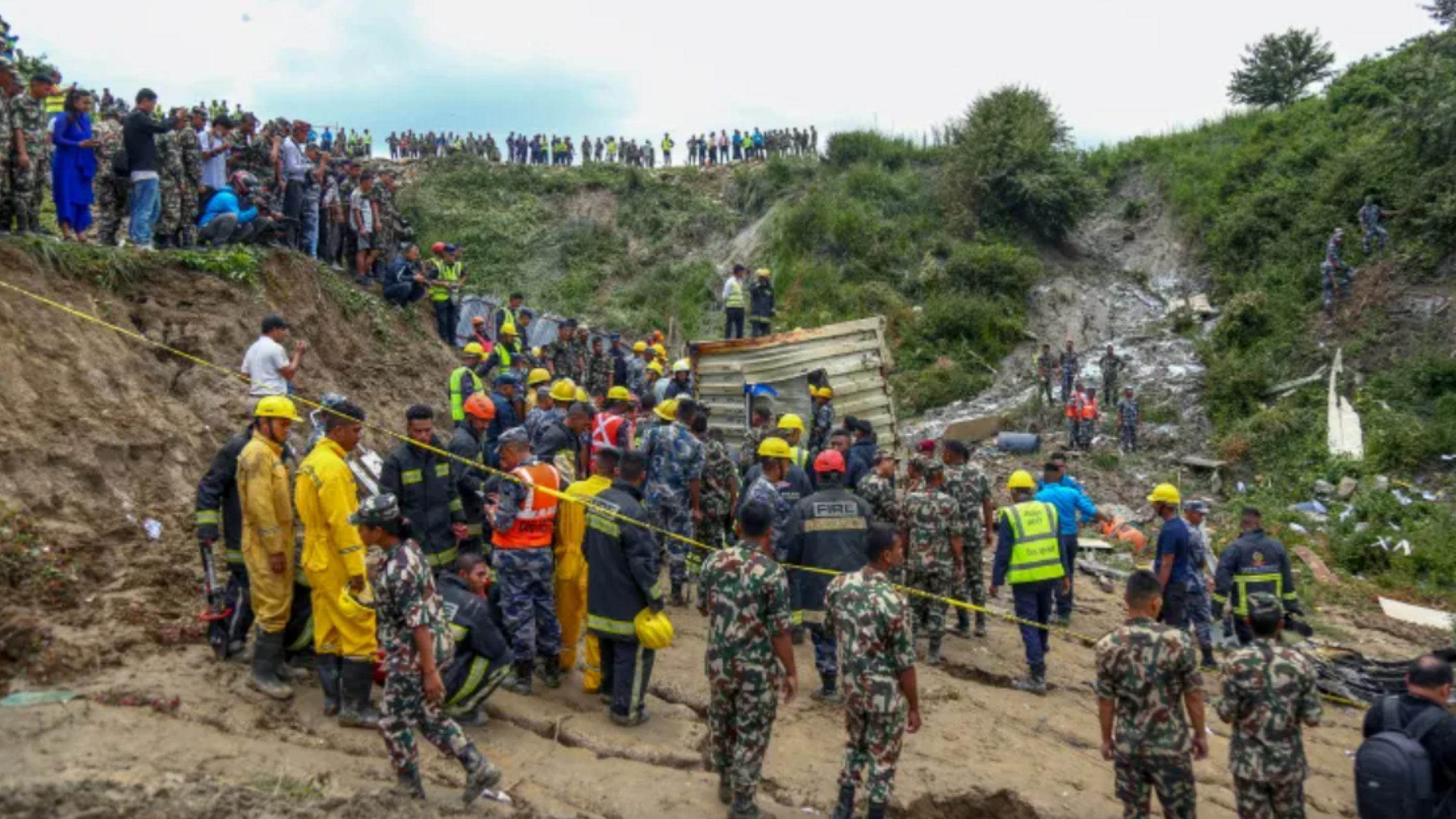 PLANE CRASH NEAR TRIBHUVAN AIRPORT
